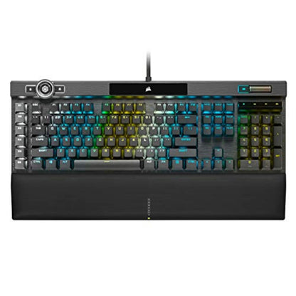 Corsair K100 RGB mechanical keyboard, Cherry MX Speed, RGB, PBT keycaps, Stream Deck support.