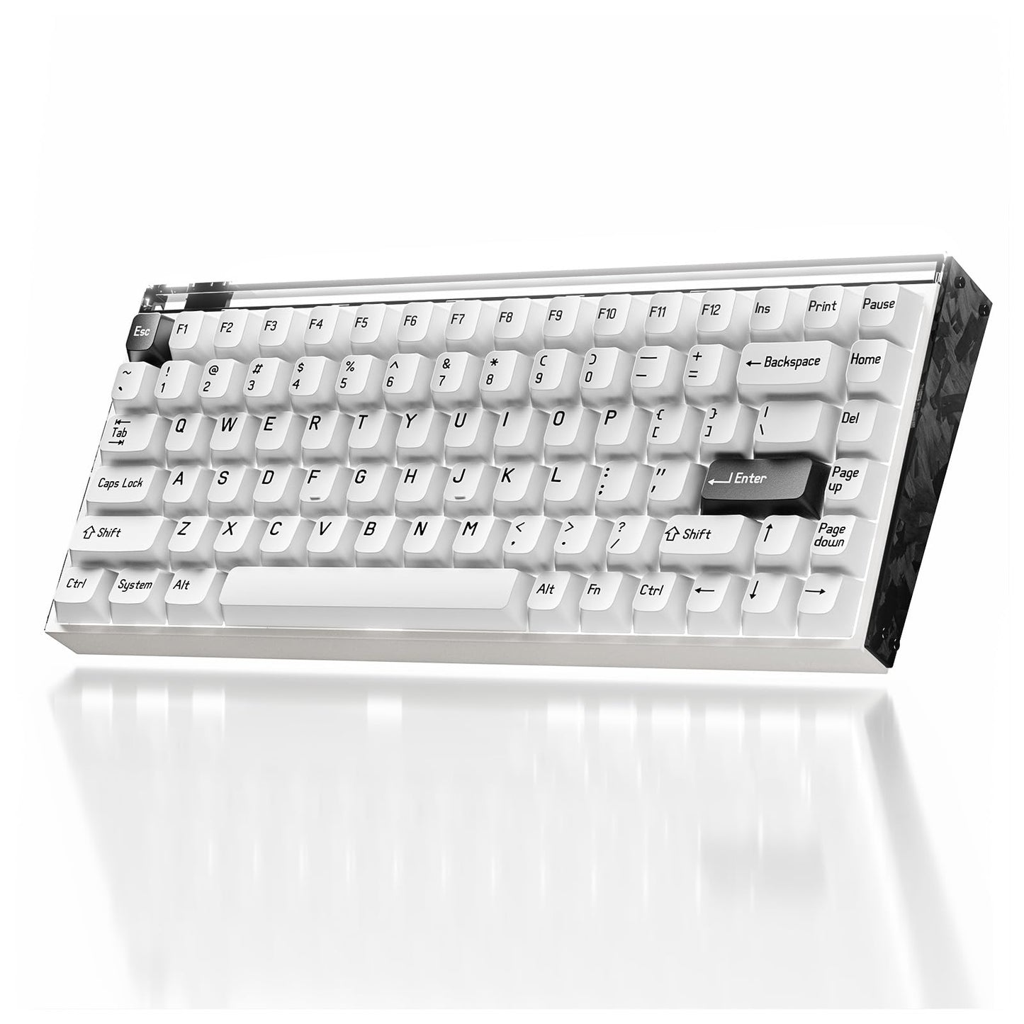 MelGeek MADE84 75% magnetic Hall Effect keyboard, hot-swap, rapid trigger, RGB, aluminum case.
