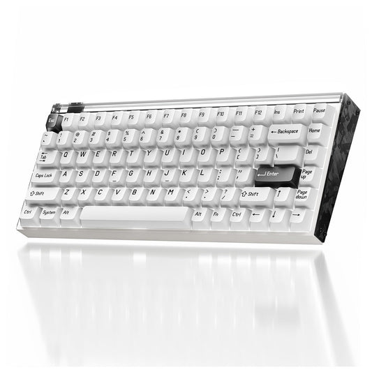 MelGeek MADE84 75% magnetic Hall Effect keyboard, hot-swap, rapid trigger, RGB, aluminum case.