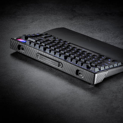 ASUS ROG Azoth Extreme 75% wireless keyboard, aluminum + carbon, OLED screen, RGB, hot-swap.