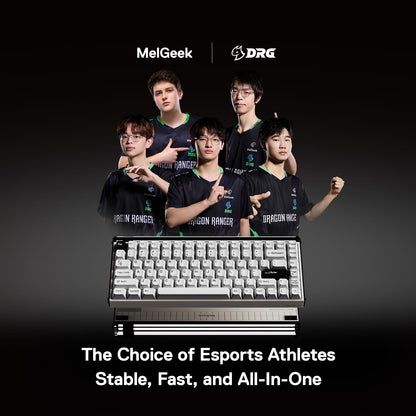 MelGeek MADE84 75% magnetic Hall Effect keyboard, hot-swap, rapid trigger, RGB, aluminum case.