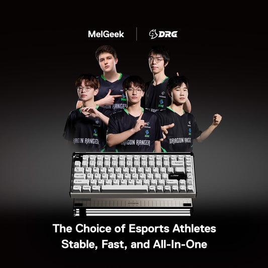 MelGeek MADE84 75% magnetic Hall Effect keyboard, hot-swap, rapid trigger, RGB, aluminum case.