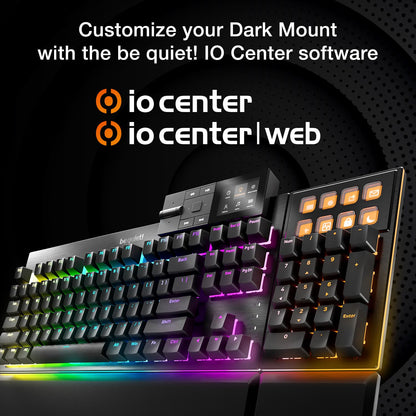 be quiet! Dark Mount mechanical keyboard, silent switches, detachable numpad, ARGB, PBT keycaps.
