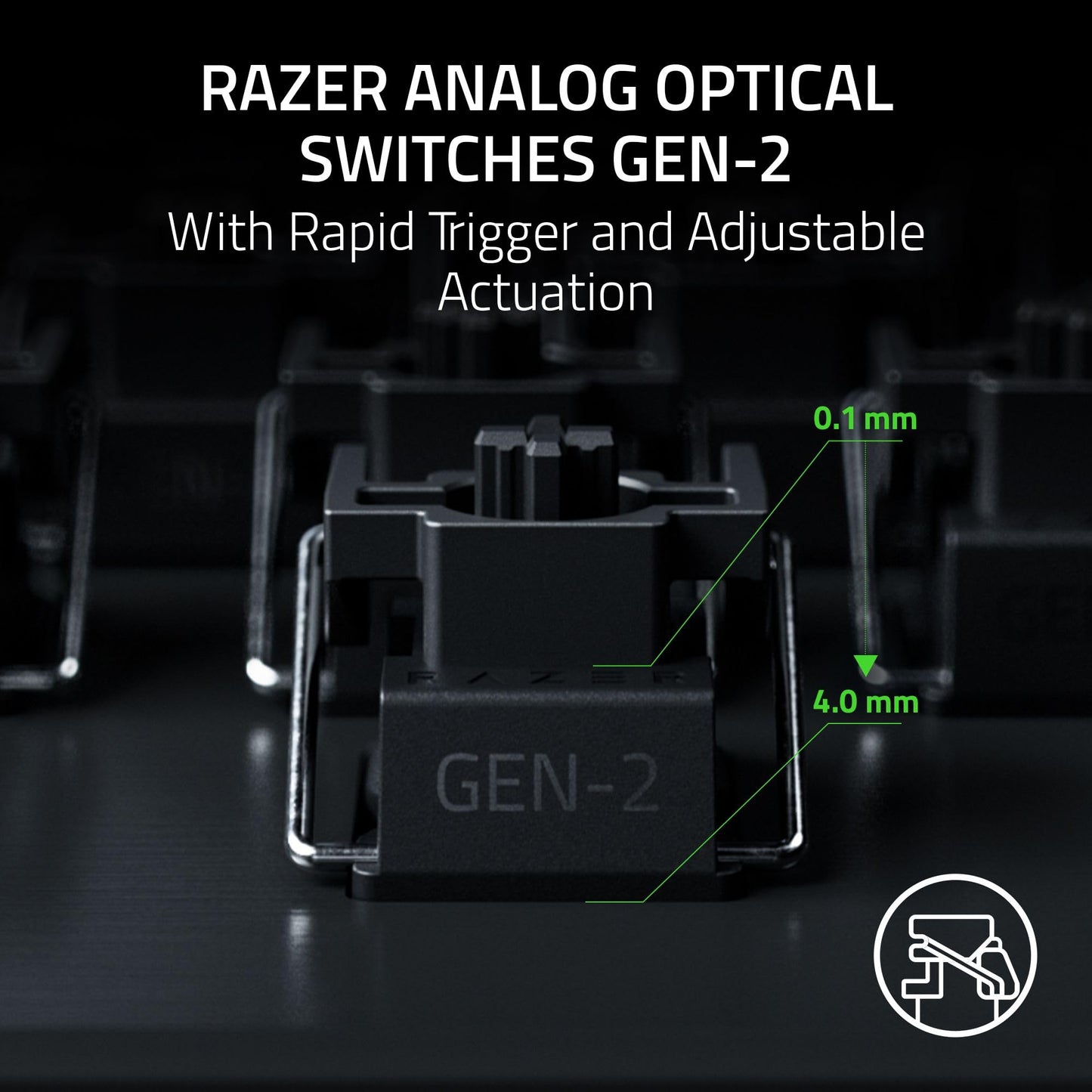 Razer Huntsman V3 Pro TKL, optical analog switches, 8K polling, rapid trigger, RGB.
