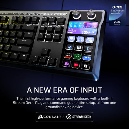 Corsair Galleon 100 SD RGB wired keyboard, Stream Deck integration, hotswap, RGB, 8000Hz.