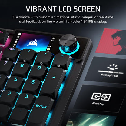 Corsair Vanguard AIR 99 low-profile wireless gaming keyboard, 99% layout, OPX switches, RGB, 8000Hz.