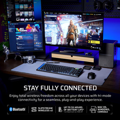 Corsair Vanguard AIR 99 low-profile wireless gaming keyboard, 99% layout, OPX switches, RGB, 8000Hz.