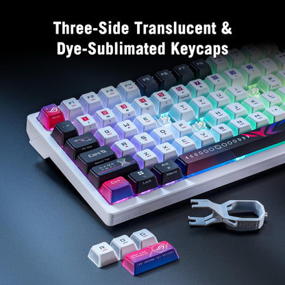 ASUS ROG Azoth X 75% wireless mechanical keyboard, hot-swap, NX V2 switches, RGB, PBT keycaps.