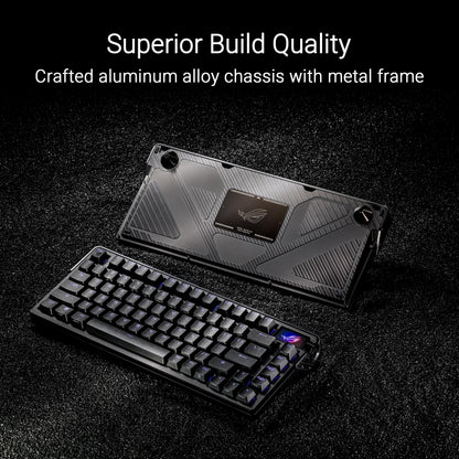 ASUS ROG Azoth Extreme 75% wireless keyboard, aluminum + carbon, OLED screen, RGB, hot-swap.